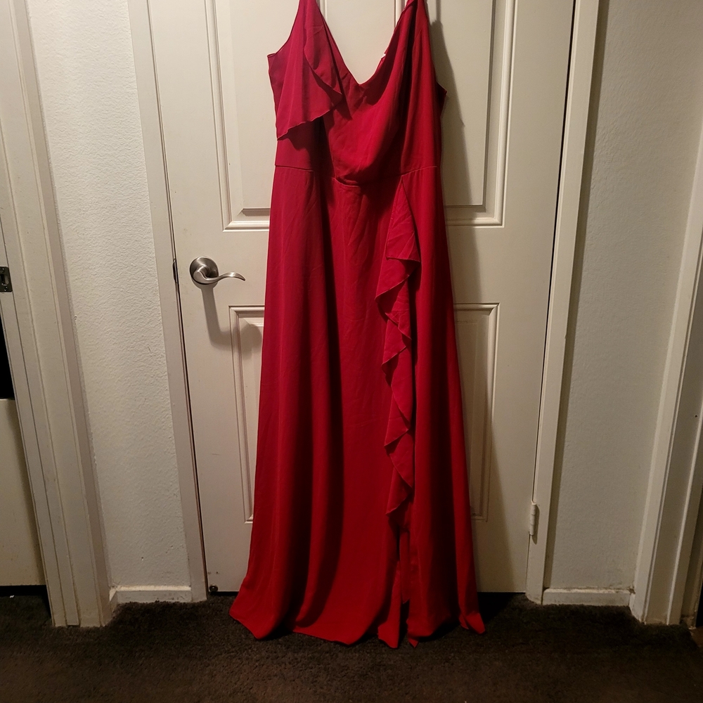 Elegant Red Evening Gown